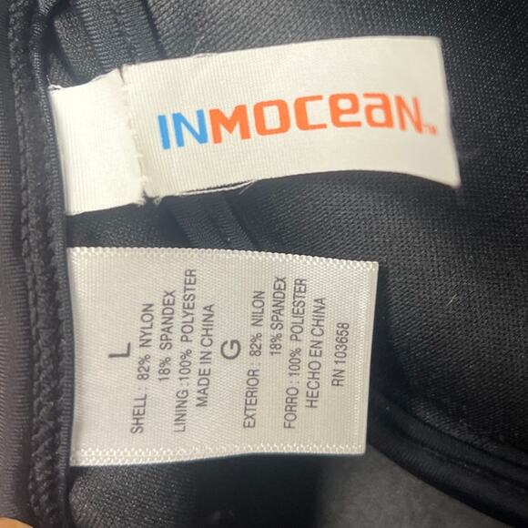 Inmocean Black Push-Up Bikini Swim Top Size L - Picture 3 of 5